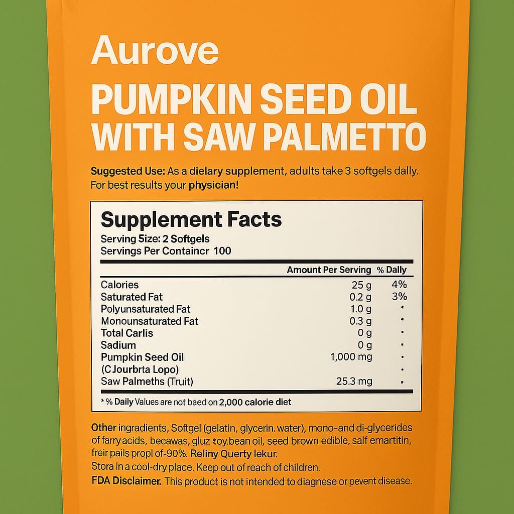 Pumpkin Seed Oil Softgel